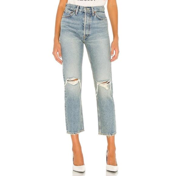 RE/DONE Originals 70s Ultra Stove Pipe Light Destroyed 15 - Picture 2 of 9